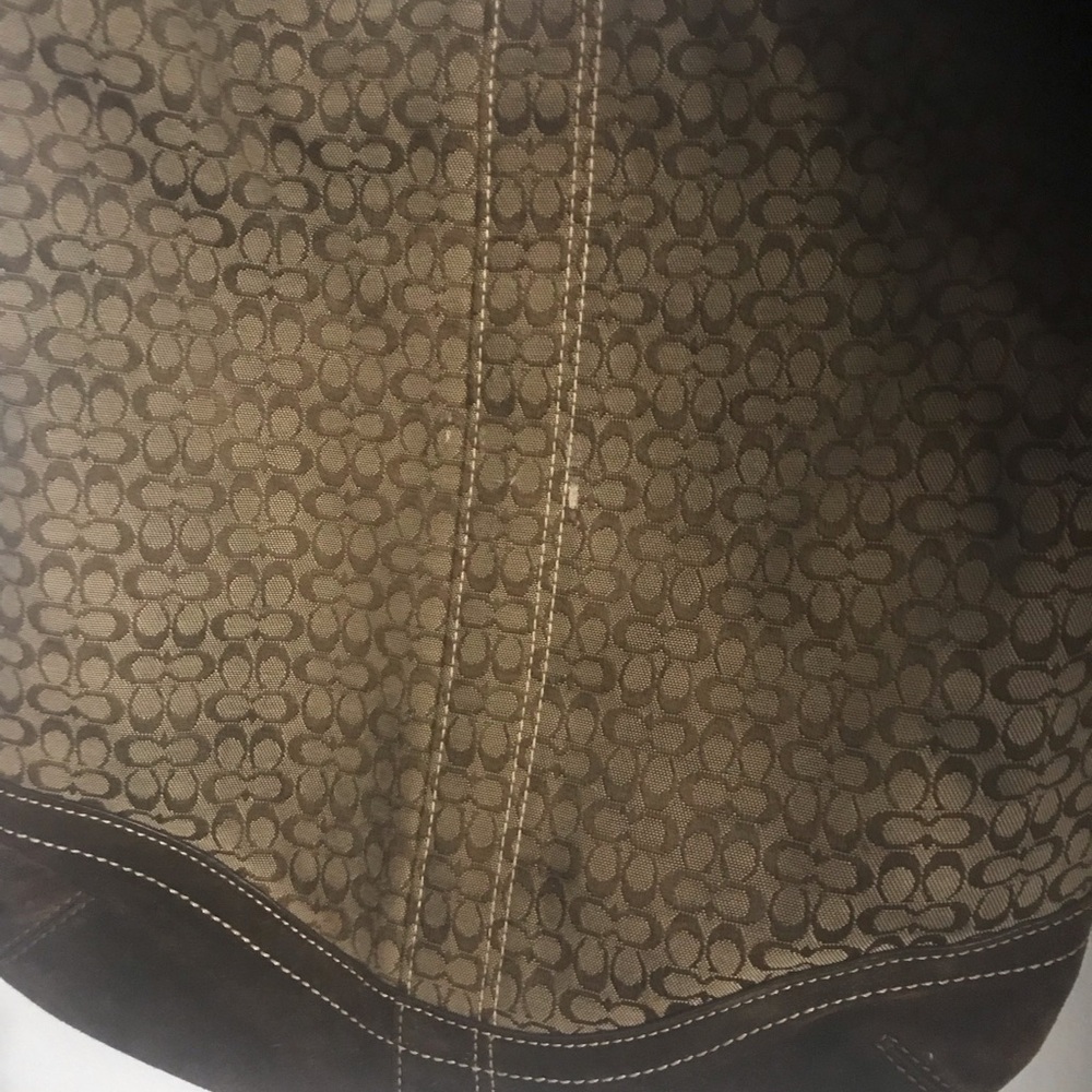 Coach Brown Signature Canvas Crossbody with Dark Trim - Picture 2 of 8